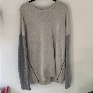 J. Crew Side Zip Colorblock Sweater